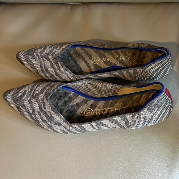 Rothy’s Point Toe Zebra Print (Retired) - Picture 1 of 4